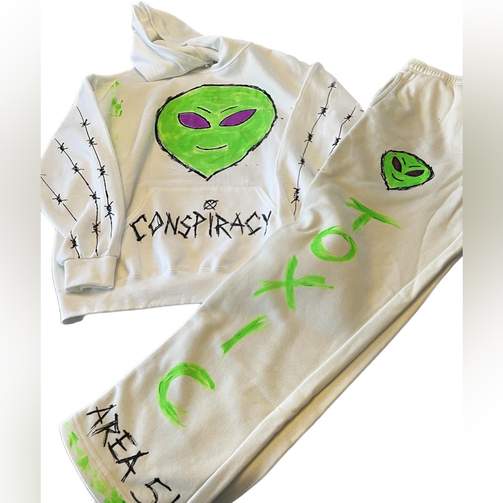 Custom glow-in-the-dark sweatsuit